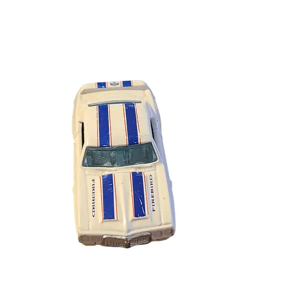 Hot Wheels 1969 Firebird Trans Am White With Blue T/A Stripes Chrome Interior